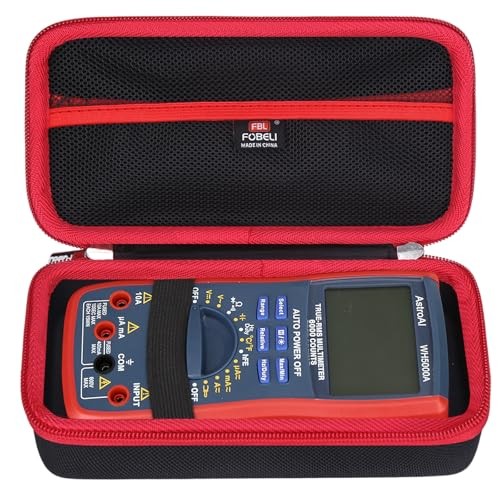 Storage Carrying Case Compatible with AstroAI Digital Multimeter Black