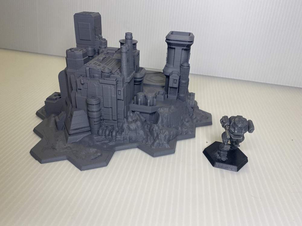 Spaceport w/ Hex Base, Tabletop War Game Terrain Battletech (6mm)