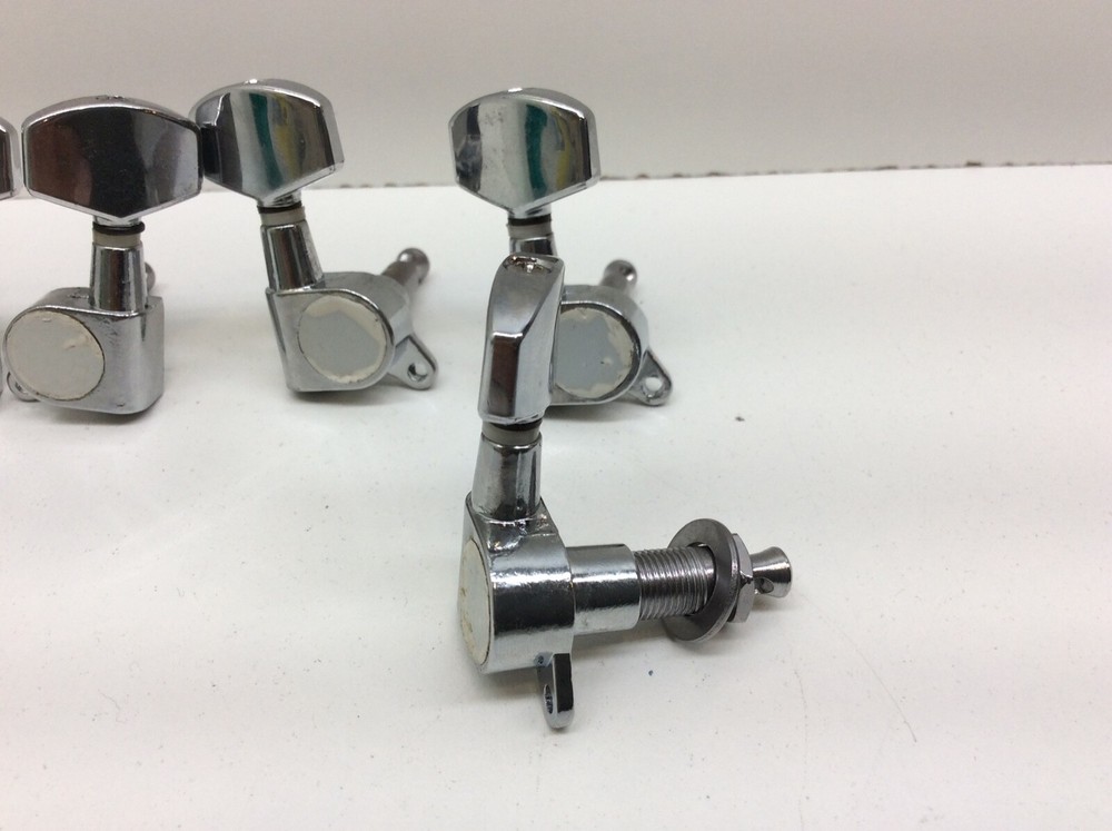 SumDirect Guitar String Tuning Pegs Tuner Machine Heads Knobs 3R3L 6 Pack Chrome