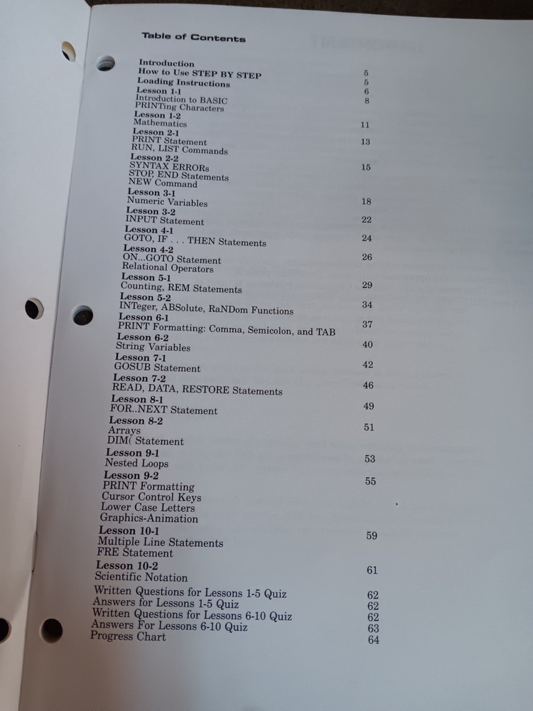 Commodore 64 Step By Step Interactive Basic Programming Tested/Works