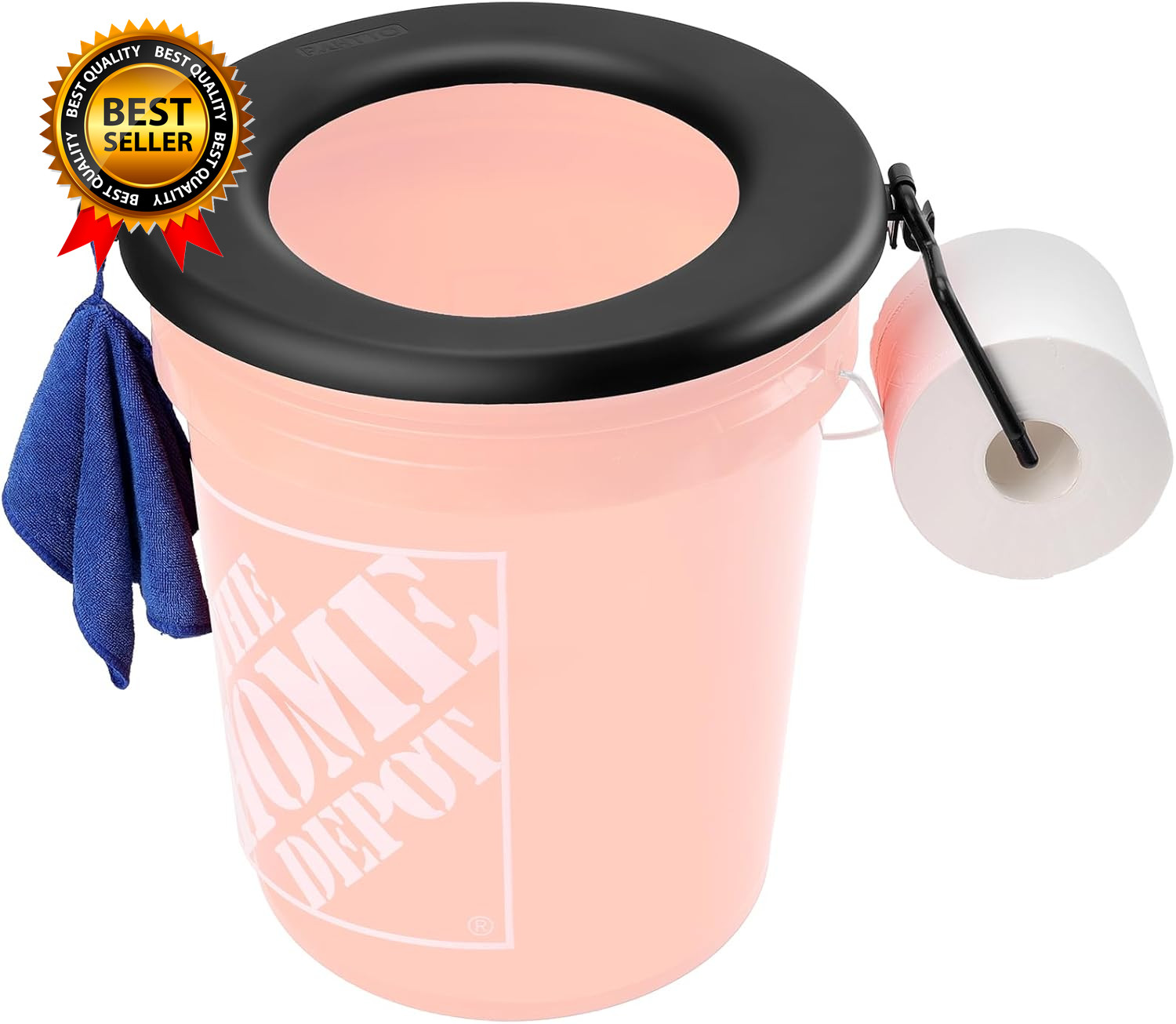 Bucket Toilet Seat, Portable Toilet Seat for 5 Gal Buckets Camping Toilet Seat