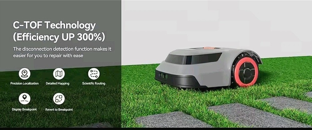 New C-TOF Tech-App Controlled Intelligent Robot Lawn Mower