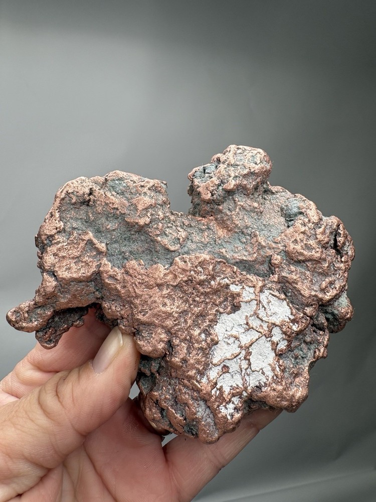Pure Native Michigan Solid Copper Nugget Specimen Keweenaw Peninsula Mineral