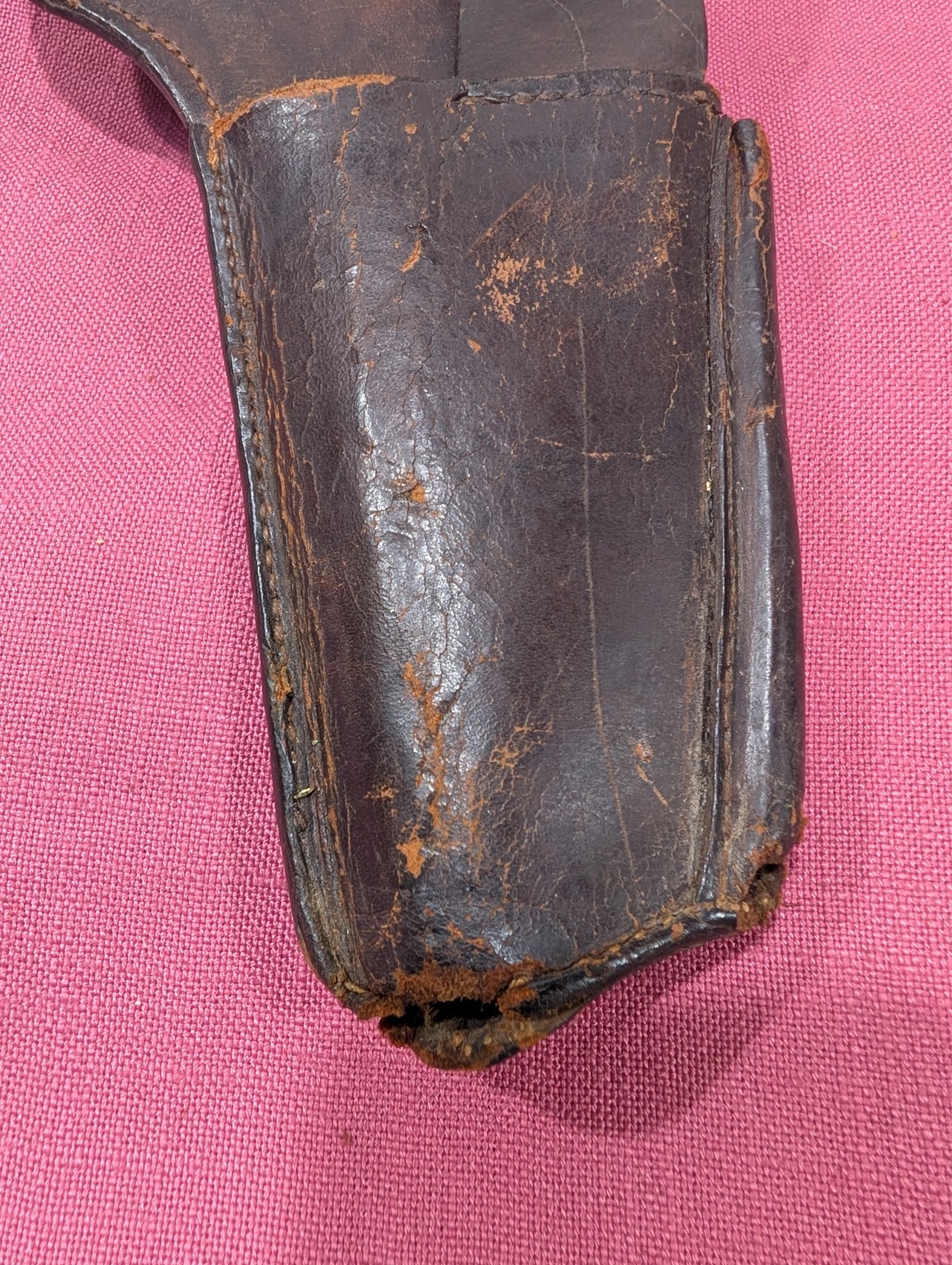 ORIGINAL GERMAN WW1 1915 DATED FULL LEATHER STOCK HARNESS C96 MAUSER BROOMHANDLE