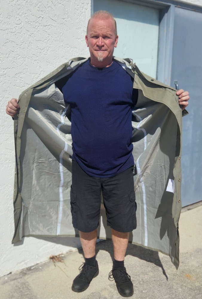 Tingley C12168 Magnaprene Flame Resistant Rain Coat, Tan, L