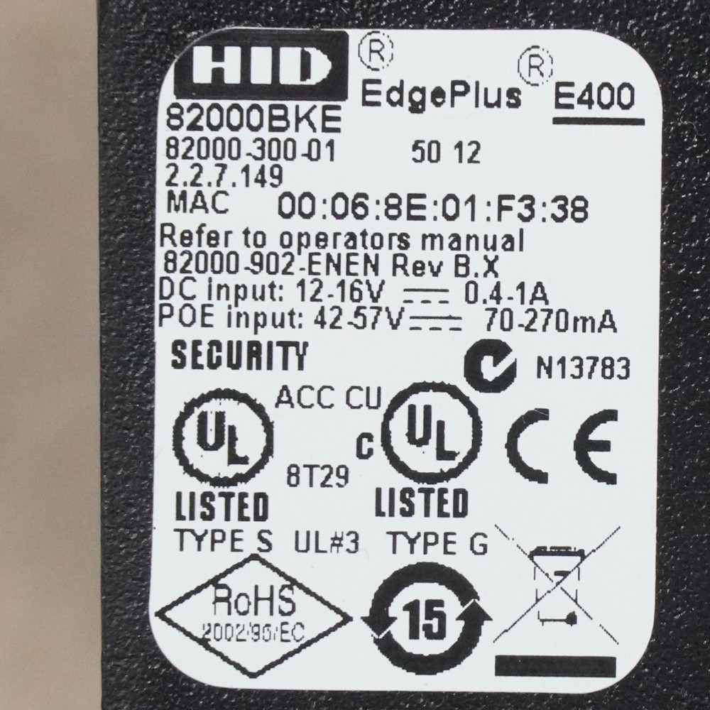 HID 82000BKE EdgePlus E400 Access Control Controller