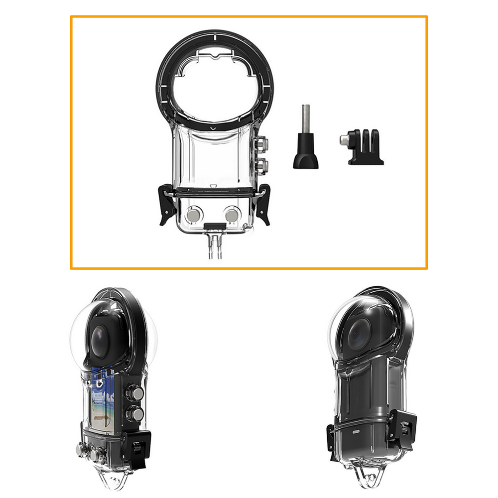 For Insta360 X3 Panoramic Camera Invisible Dive Case Waterproof Case Accessories