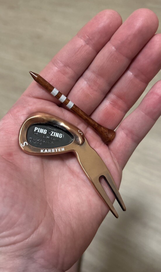 Ping Zing Copper BeCu Wedge Divot Tool RARE