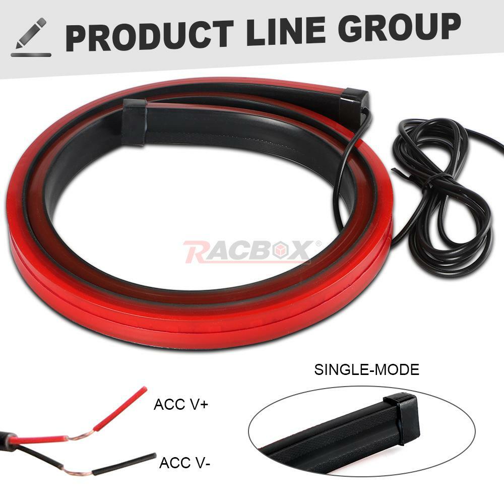 40" LED Universal Car High Mount Third Brake Stop Tail Light Strip Windshield US