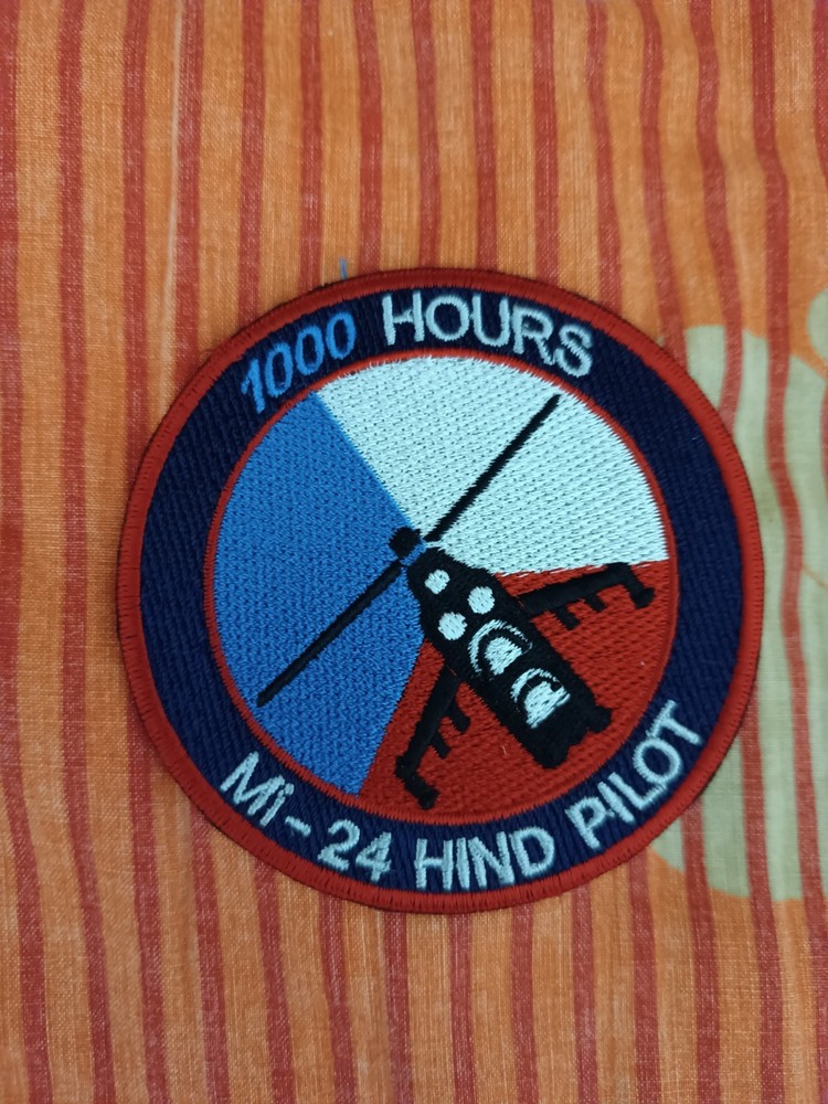 Patch Patch. Czech Air Force - 231 Letka Mi 24 Hind. "1000Hours" Pilot.