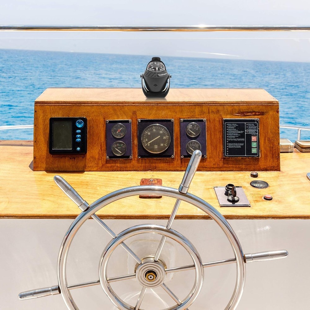 Boat Compass Dash Mount Flush - Boating Compass Dashboard Suction - Navigatio...