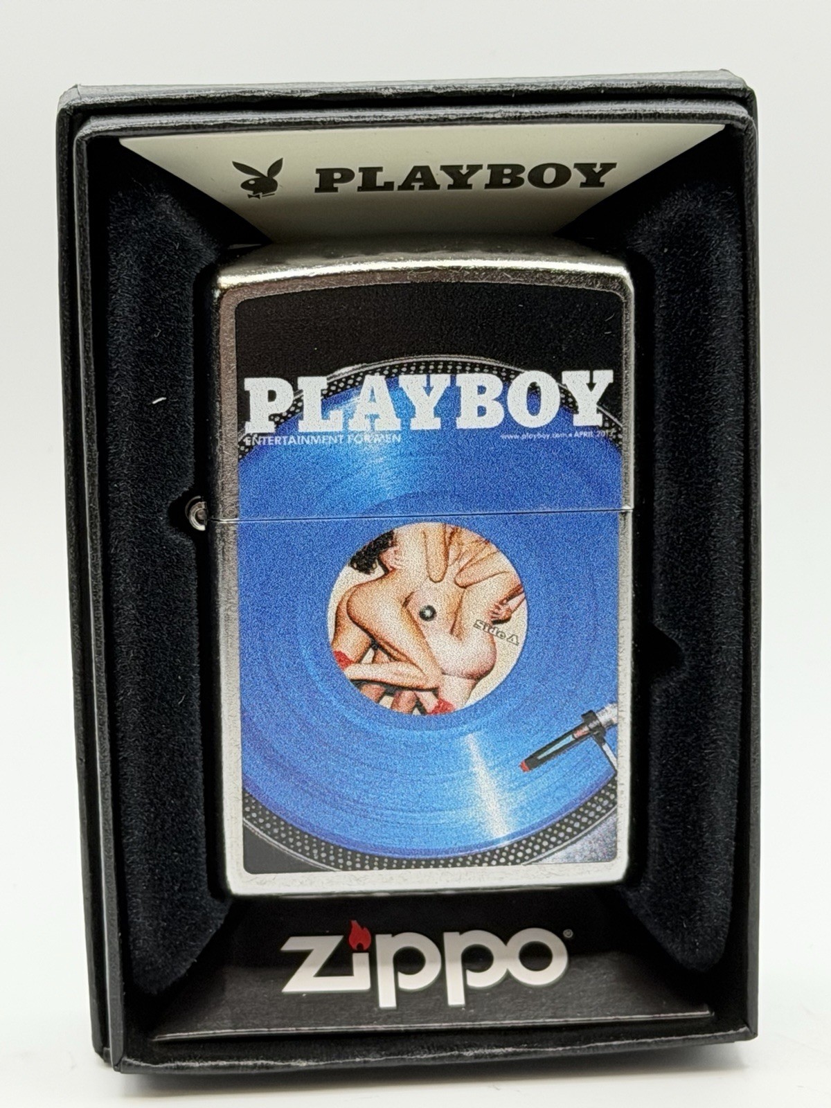 Vintage April 2013 Playboy Magazine Cover Zippo Lighter NEW In Box Rare