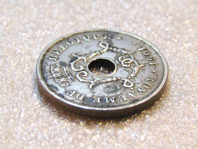 1901 Belgium 10 Centimes Coin