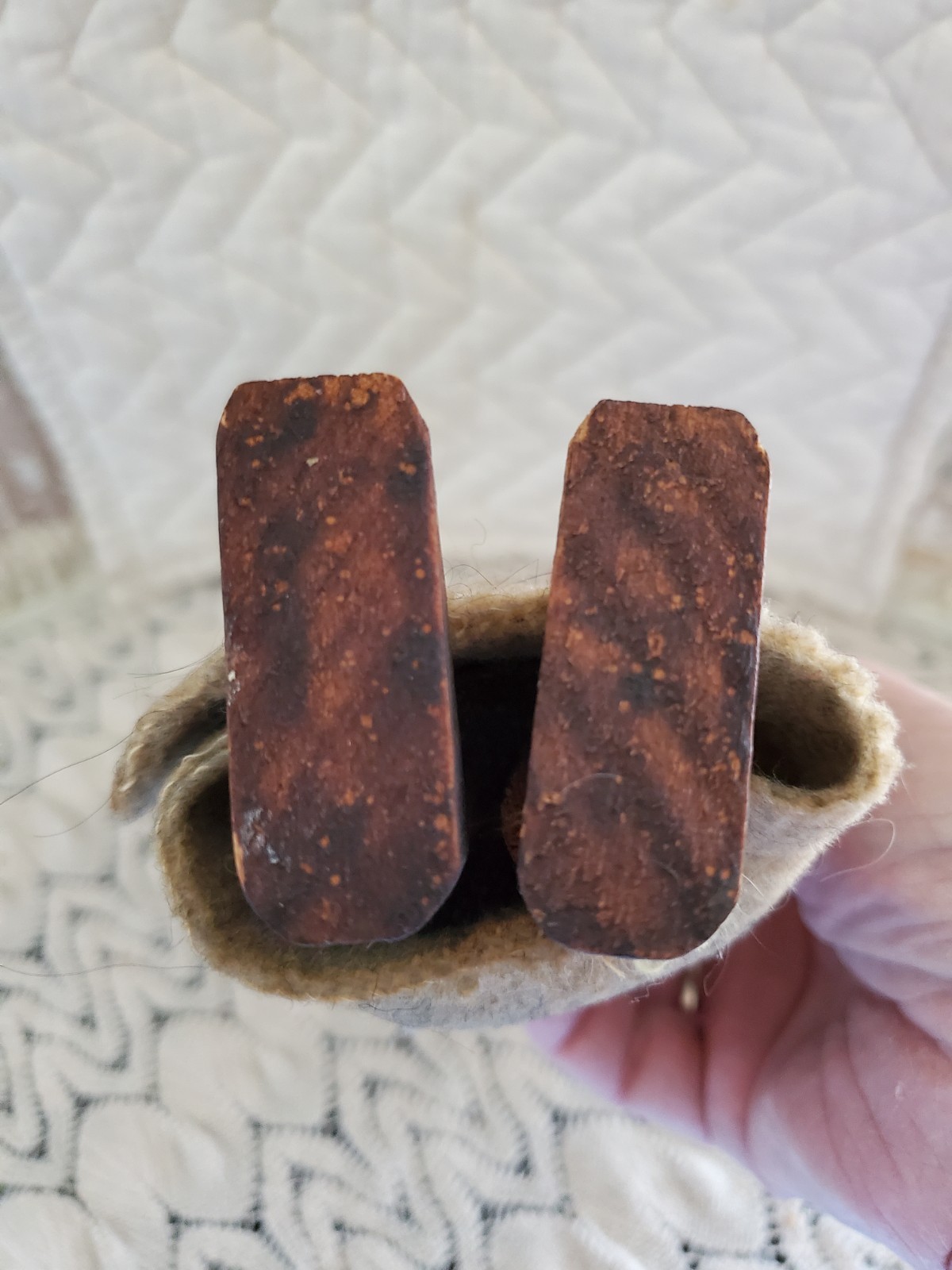 10" Early Mary Frances Woods Native American Indian Skookum Doll 1910-1920s