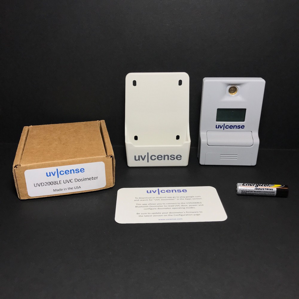UVSENSE UVD200BLE UVC Dosimeter UV SENSE Bluetooth Sterization Testing