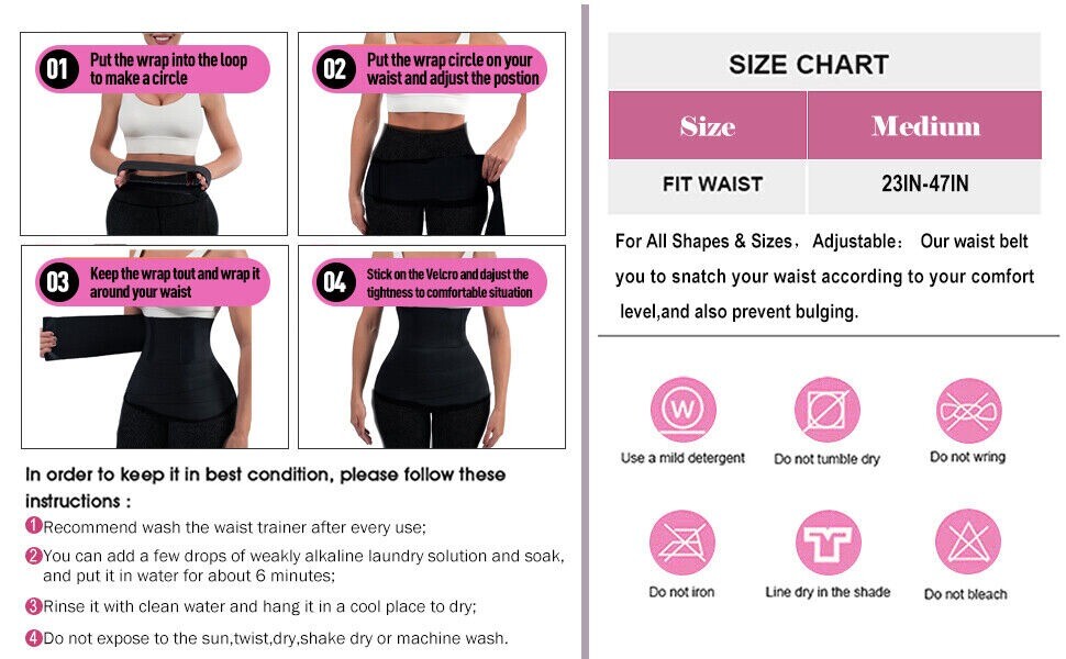 Elastic Waist Trainer Belt Bandage Waist Trainer For Women Fat Wrap Waist Traine
