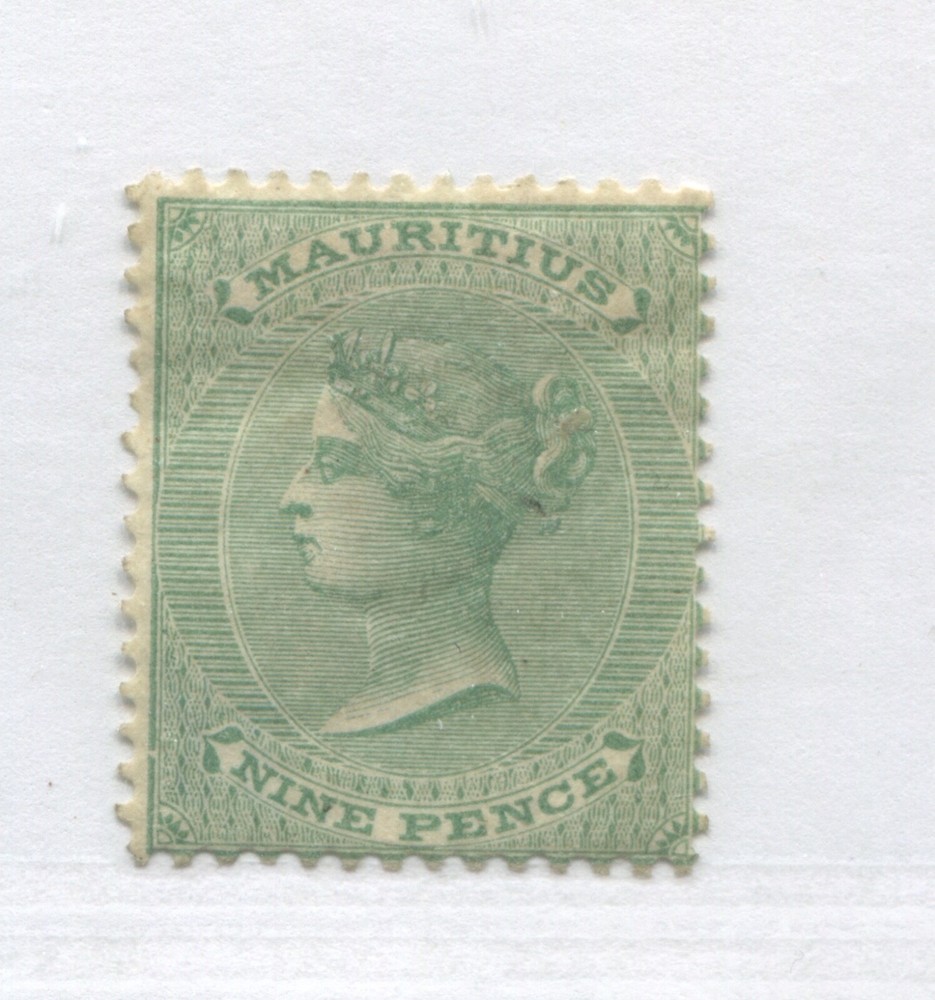 Mauritius QV 1872 9d mint o.g. hinged