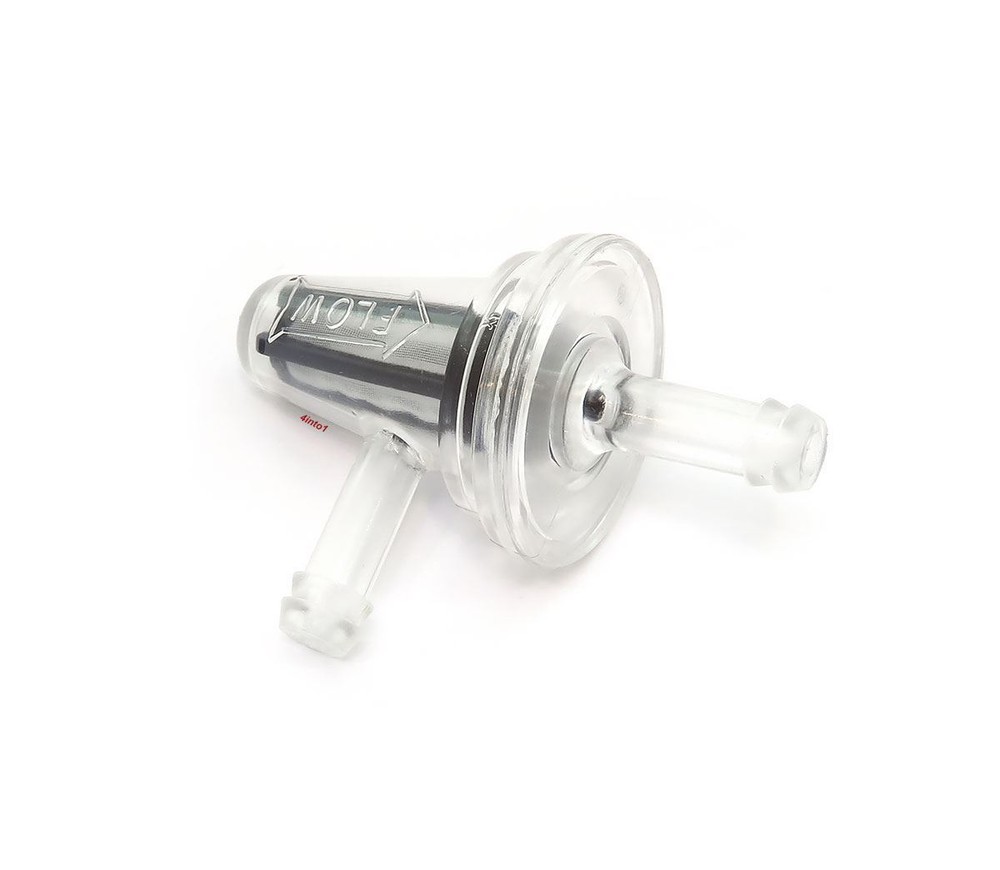 Visu-Filter 90 Degree Clear Screen Fuel Filter - Large - 3/16" - 1/4"