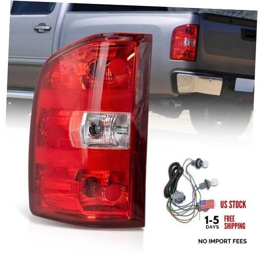 Rear Tail Lights Assembly Compatible With Left Driver Side 07-14 Silverado