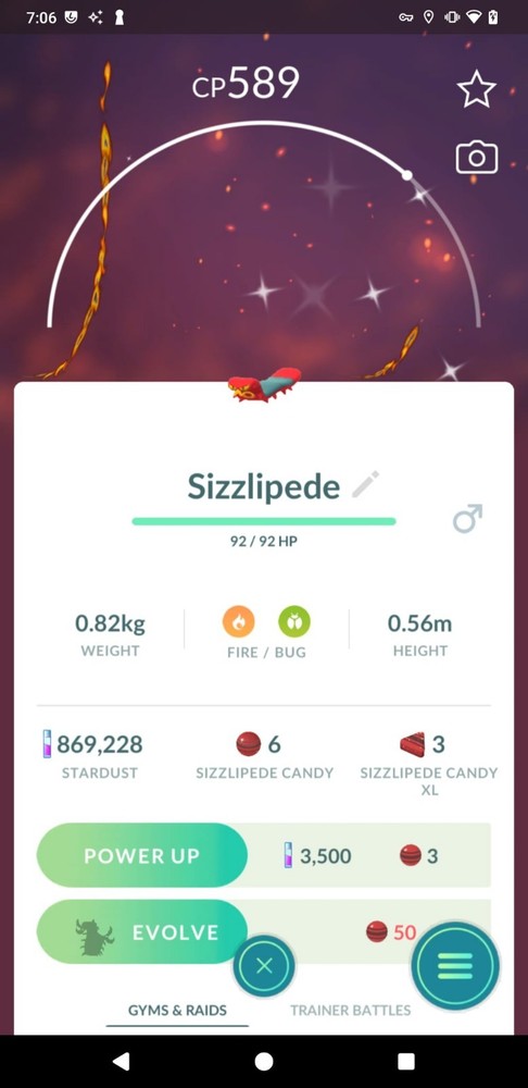 Shiny Sizzlipede  PTCs 0r Trade  Read description