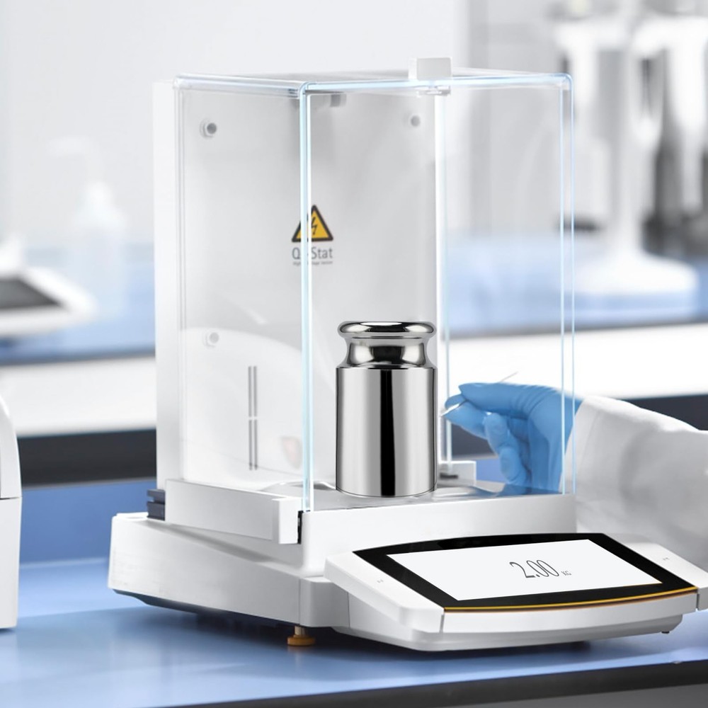 2PCS 2000g Calibration Weights, High Precision Chrome Scale Calibration Weigh...