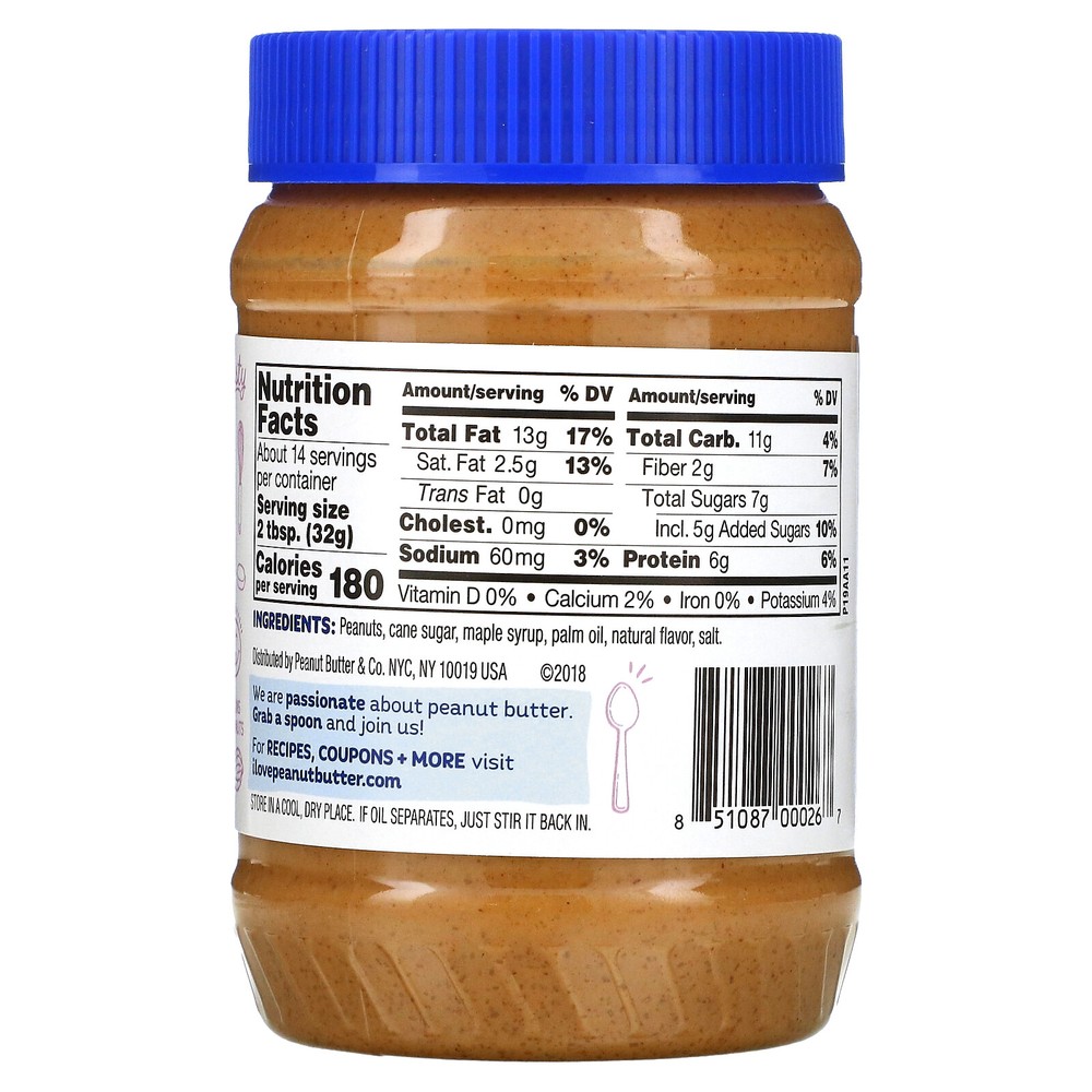 Peanut Butter Spread, Mighty Maple, 16 oz (454 g)