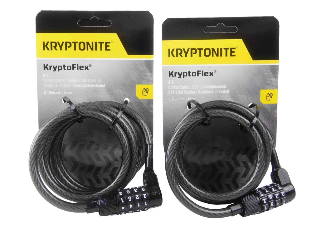 Kryptonite KryptoFlex 815 5 ft Combo cable 2-pack