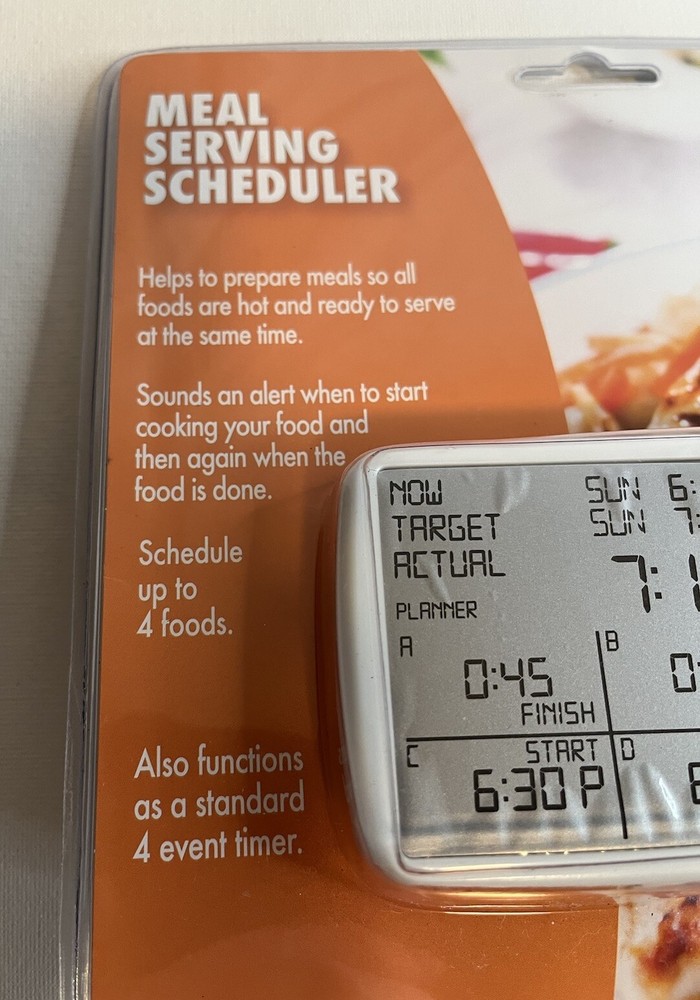 Taylor Plan & Prep Digital Meal Serving Scheduler Timer #750