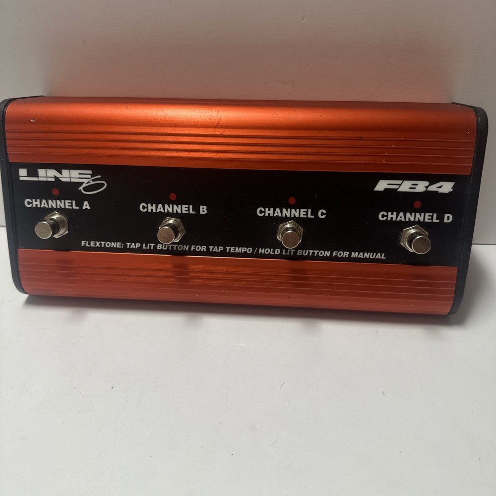 LINE 6 FB4 Footswitch Controller Pedal - Works -Flextone 1, 2, HD,  AX21