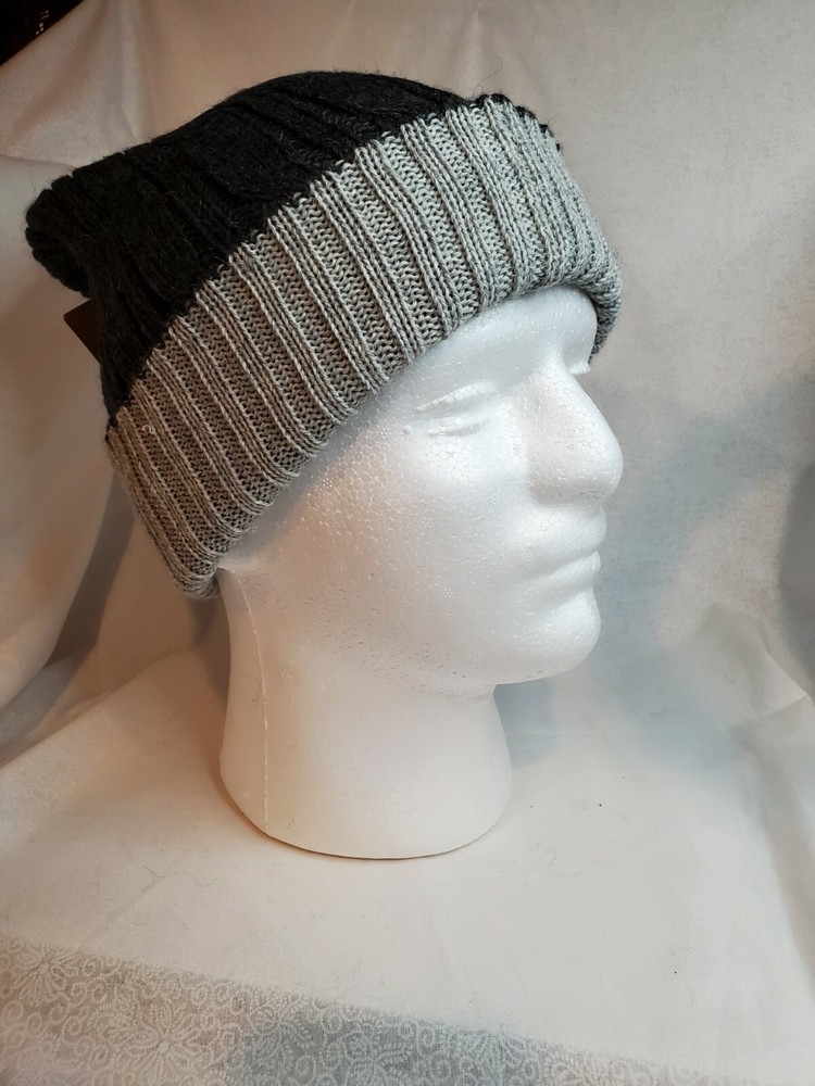 Reversible Cabled 100% Alpaca Knit Hat