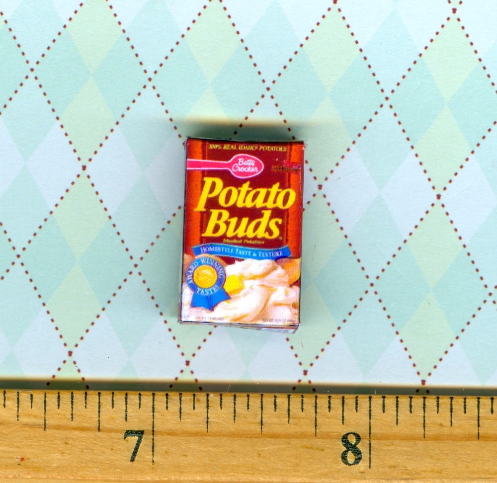 Dollhouse Miniature size Instant Mashed Potato Box # 1