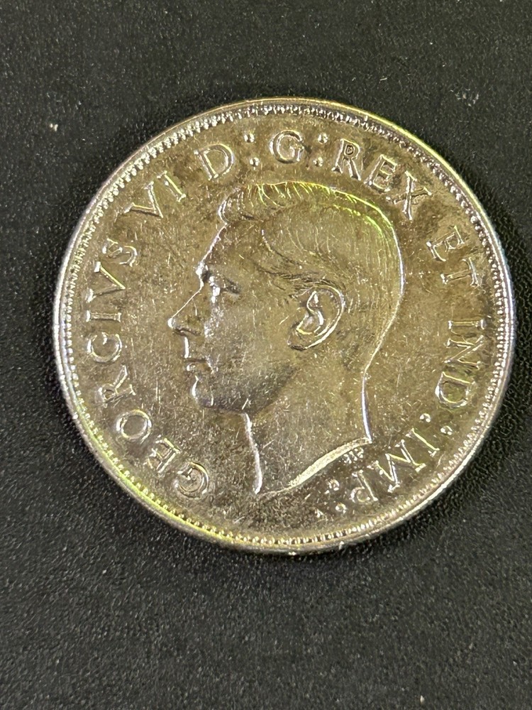 Half dollar , Silver, Canadian, 1943 high-grade