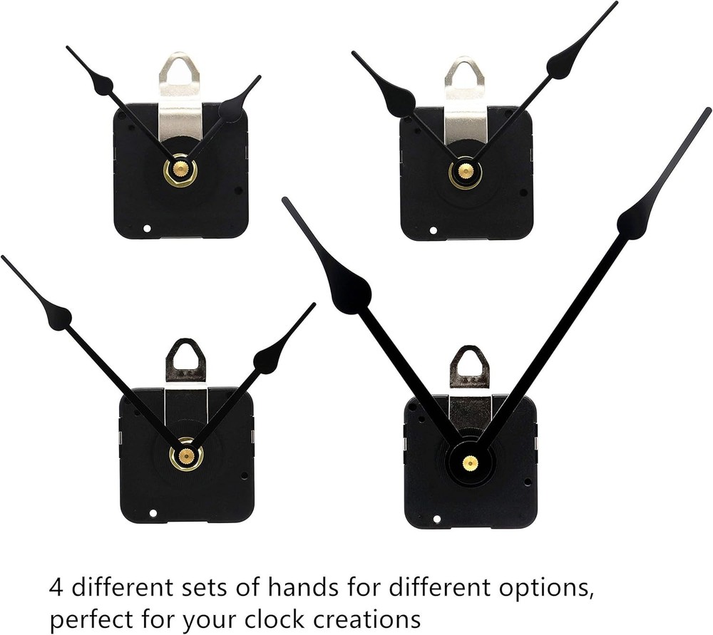 Elegant Quartz Wall Clock Movement Kit - Durable Plastic & High Torque Design