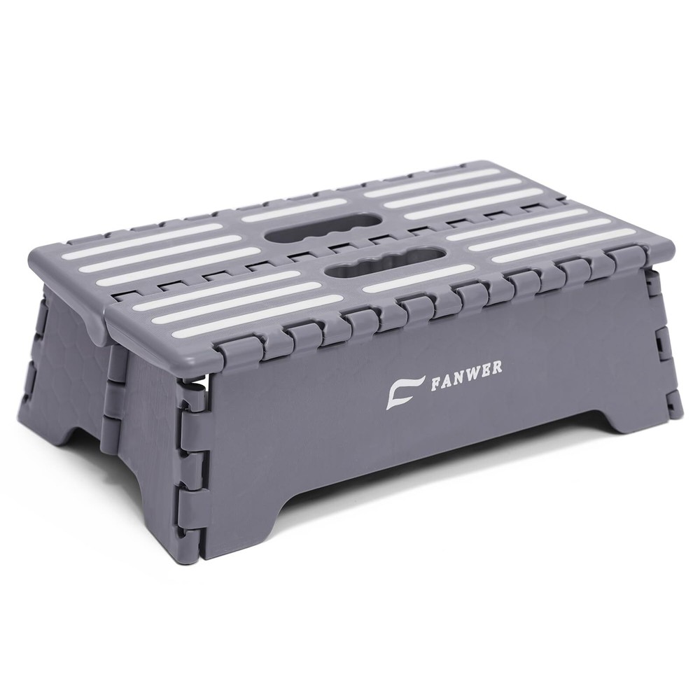 Fanwer 5 inch Portable Folding Step Stool  Safe & Stable Foldable Stepping S...