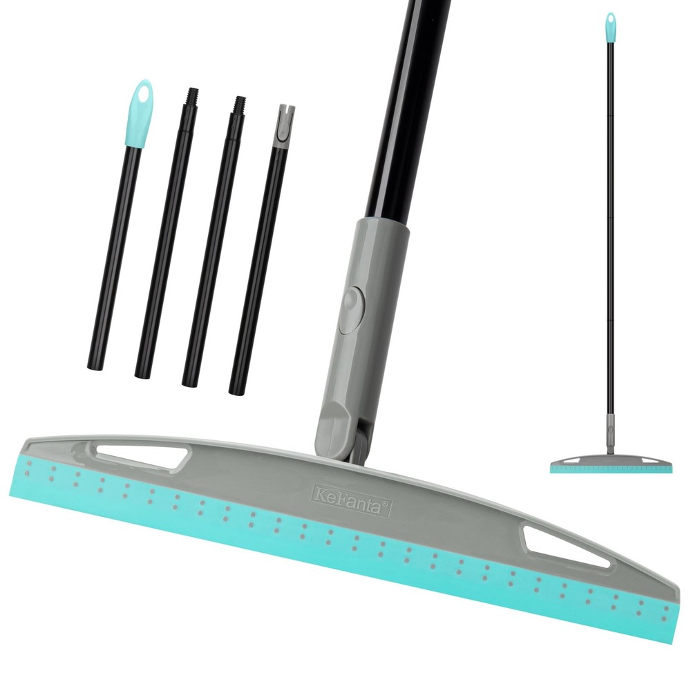 Silicone Floor Squeegee Magic Broom 59in Handle Multifunction Cleaning Tool Set
