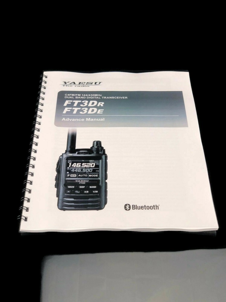 Yaesu FT3DR FT3DE Advanced Instruction Manual Operating Guide Coil Bound