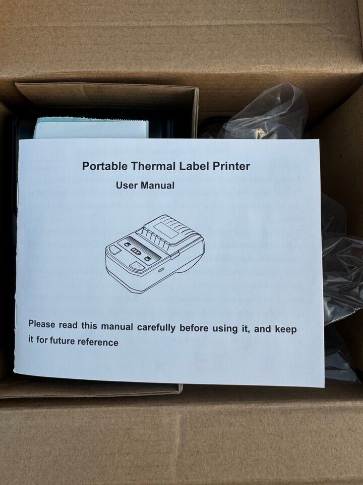 Portable 58mm Thermal Label Maker Label Printer Barcode JK-58PL