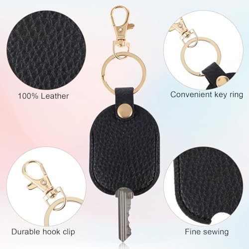 Leather Key Sleeve for Broken Key, Broken Car Key Loop Replacement Key Ring