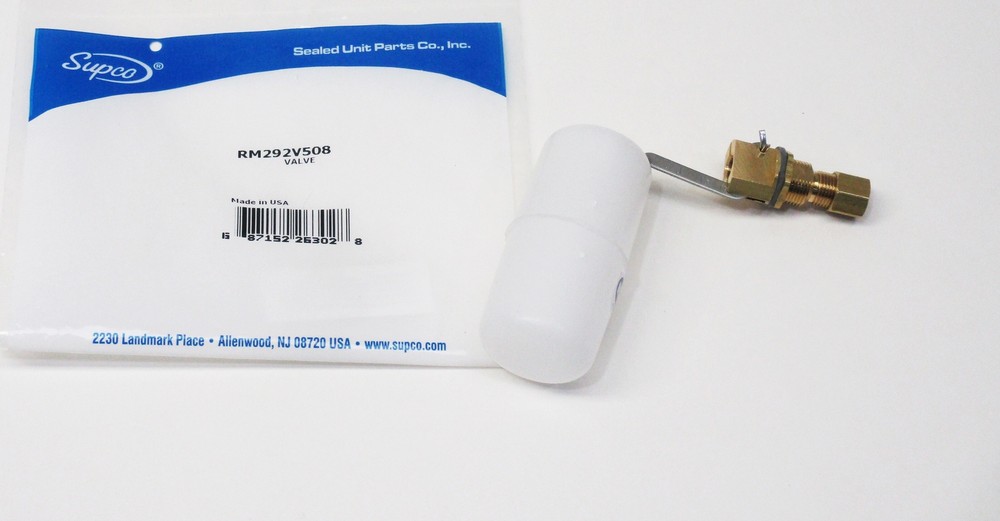 Supco Ice Machine Float Water Valve RM292V508