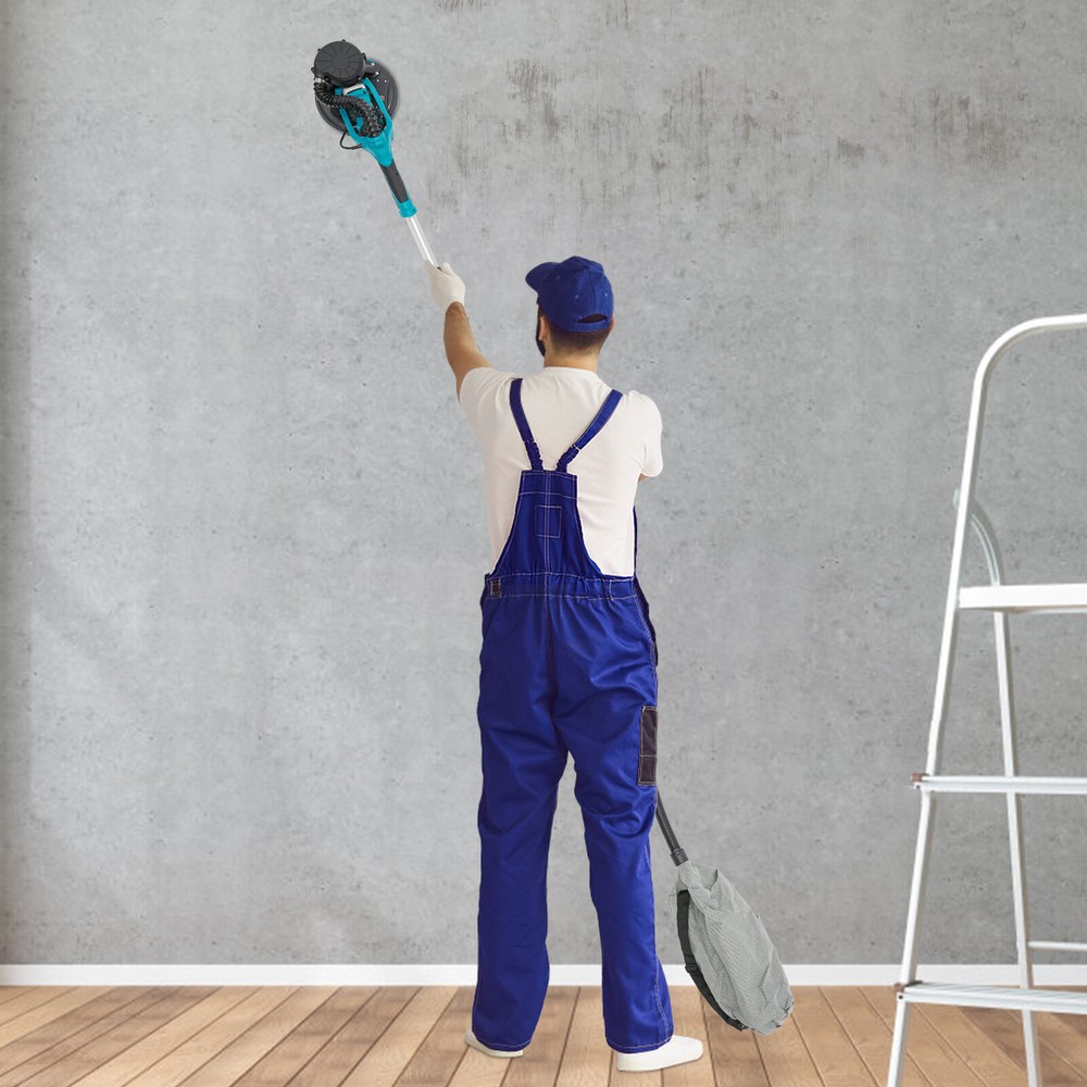 Dustless Electric Ceiling Wall Sander Variable Drywall Sanding Machine 800-1800R