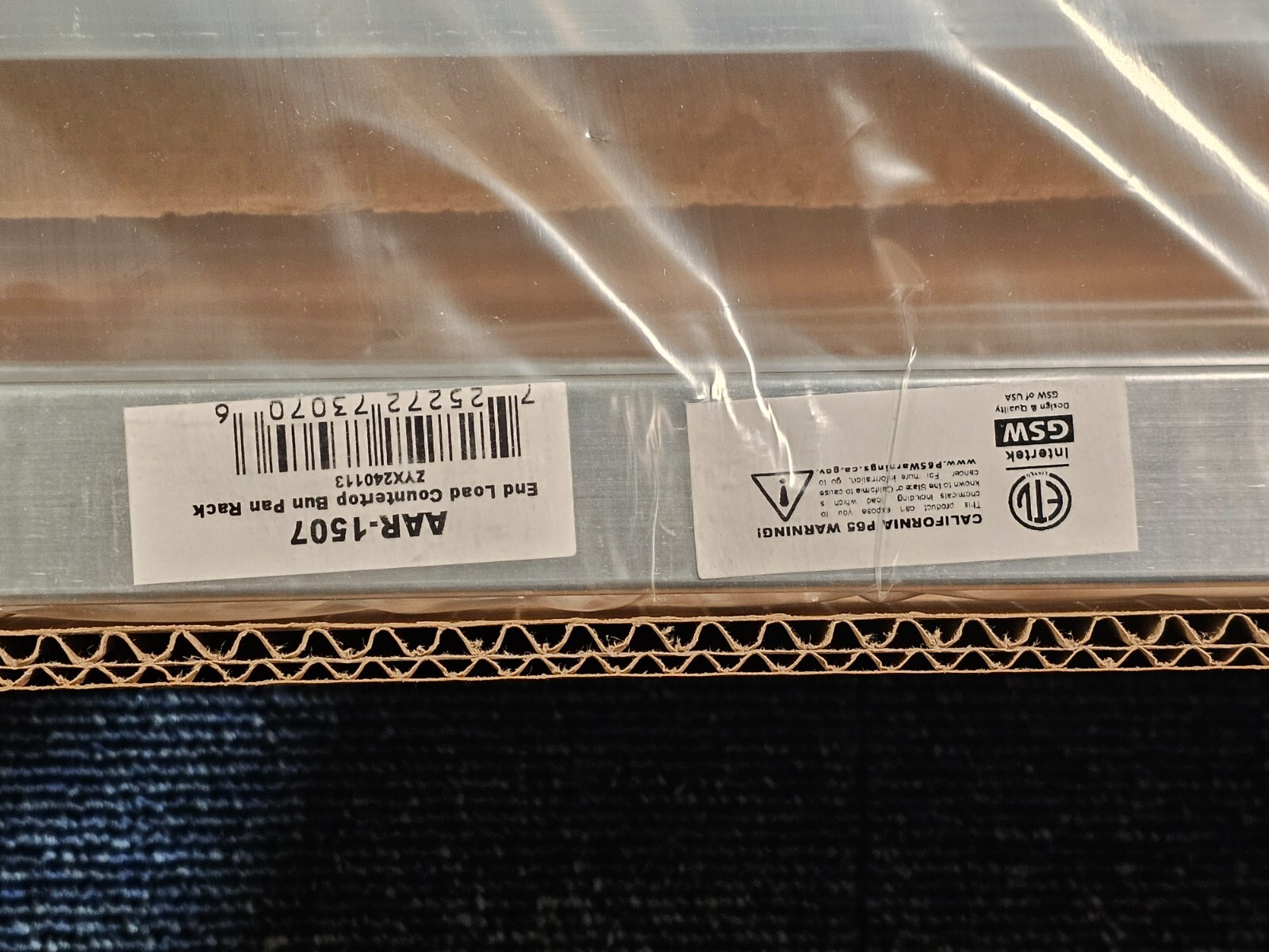 GSW AAR-1507 Knock Down Aluminum Half Size Countertop 7 Pan Rack, for 18” x 26”