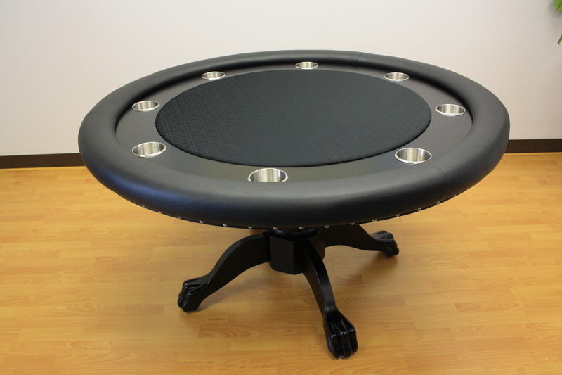 MRC Poker Table THE MYSTIC round table Solid Wood Legs
