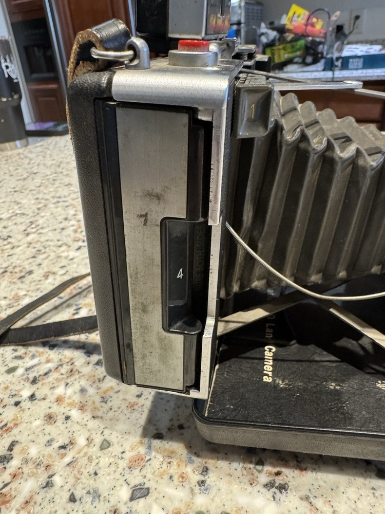 Vintage Polaroid Automatic 100 Land Camera w/ case & instructions untested