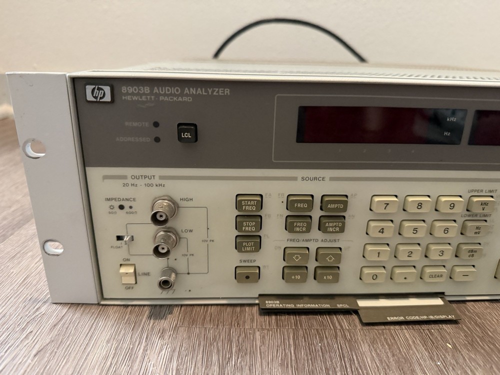 HP 8903B Audio Analyzer - Powers On but Untested