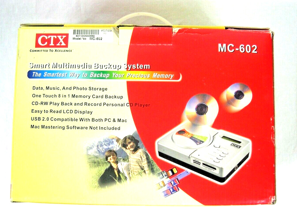 CTX Smart Multimedia Backup System Model MC-602