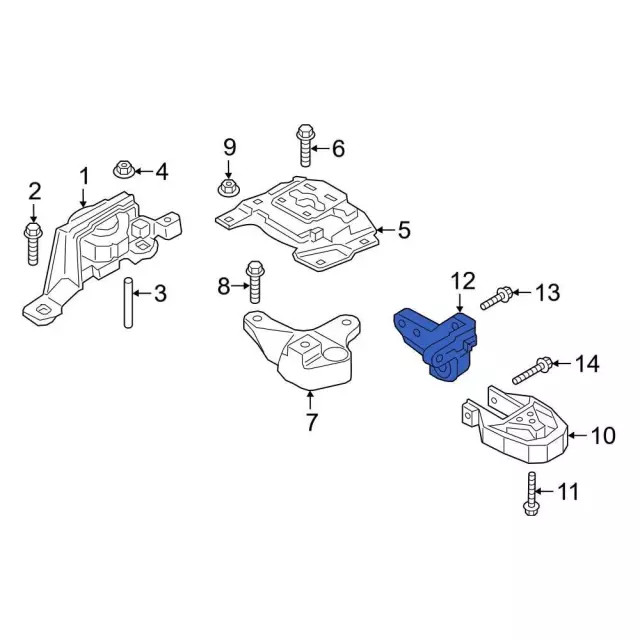Genuine Ford Trans Mount KV6Z6E042C