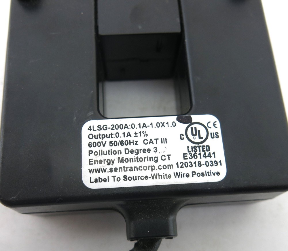 Sentran 4LSG-200A :0.1A-1.0x1.0 Split Core Miniature Current Transformers