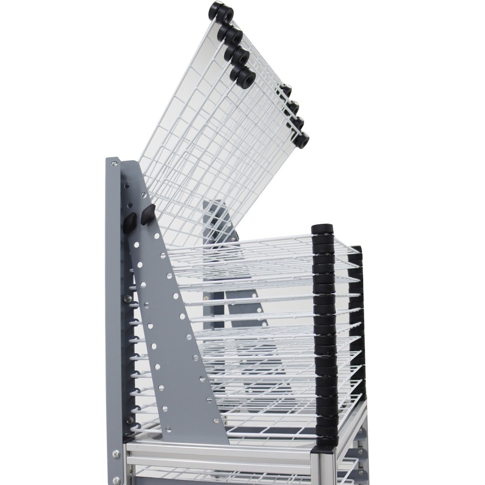 30-Layer Floor-to-floor Movable Push &Flip-open Drying Rack Flat Top Drying Rack