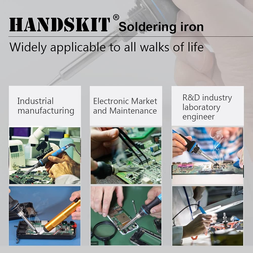 Soldering Iron, Soldering Iron Kit Electronics, 60W Adjustable Temperature We...