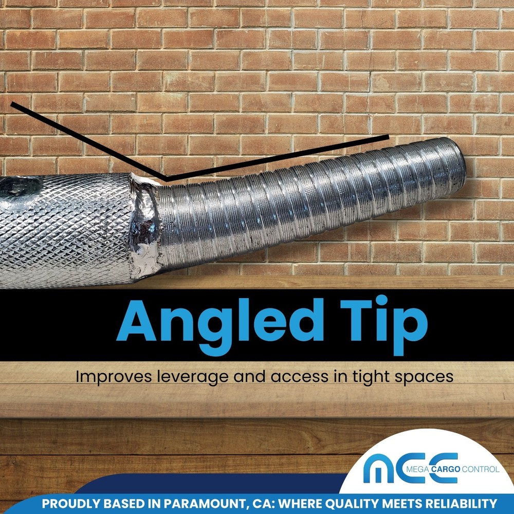 4 Pack Chrome 35" Combination Winch Bar for Flatbed Trailer Tie Down Strap